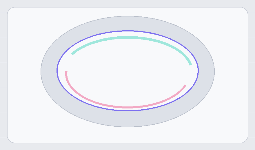 Liquid chrome monitoring orb illustration