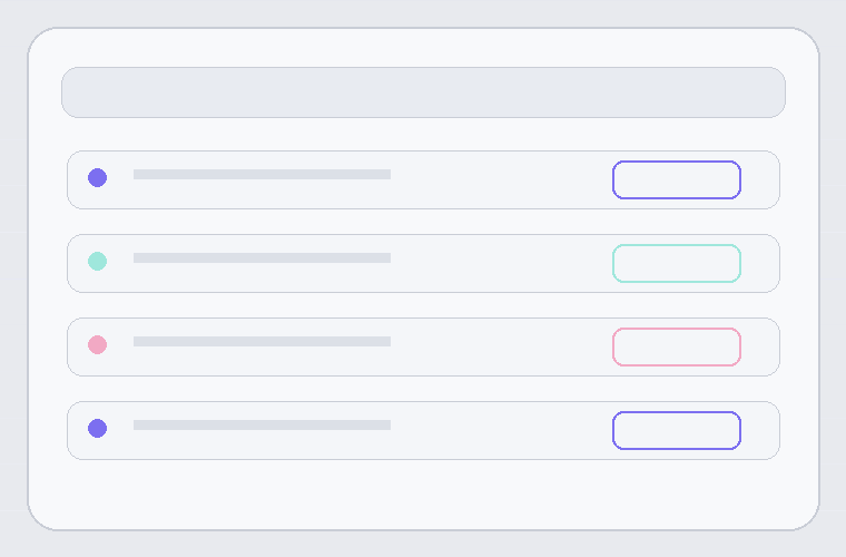 Sample status page interface